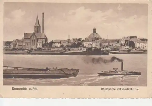 Emmerich - Rheinpartie mit Martinikirche ngl 215.493
