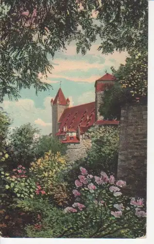 Nürnberg Partie am Vestnertor mit Burg gl1913 216.873