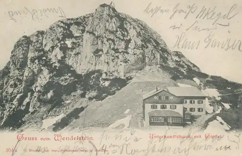 Berghütte: Wendelstein Unterkunftshaus mit Gipfel gl1904 104.762