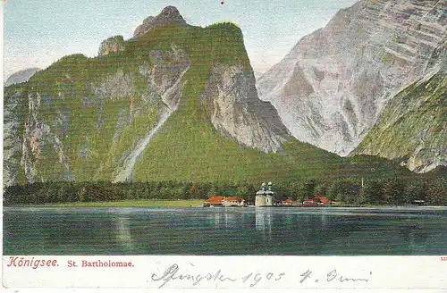 Königsee St.Barthomae um 1900 ngl C8769