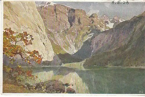 E.HARRISON COMPLON Der Obersee bei Berchtesgaden gl1938 C7548
