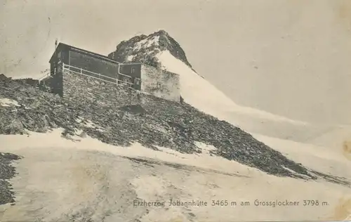 Berghütte: Erzherzog Johannhütte am Großglockner gl1911 104.304