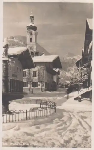 Oberaudorf Stadtpartie im Winter glca.1950 215.703
