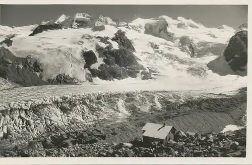 Berghütte: Bovalhütte mit Bellavista und Piz Palü ngl 104.193