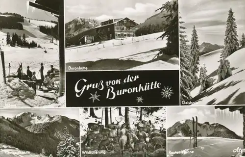 Berghütte: Buronhütte und Teilansichten ngl 104.213