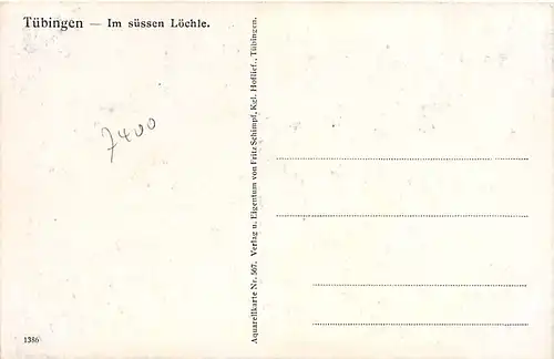 Tübingen a.N. Im süßen Löchle ngl 142.380