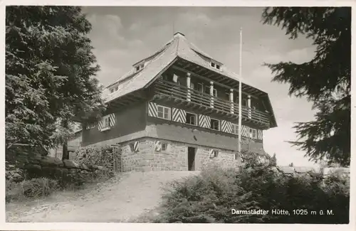 Berghütte: Darmstädter Hütte beim Ruhestein und Wildsee gl1954 104.232
