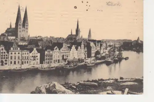 Lübeck - Partie an der Trave gl1913 215.224