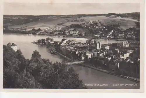 Passau an der Donau Blick auf die Ortsspitze ngl 215.751