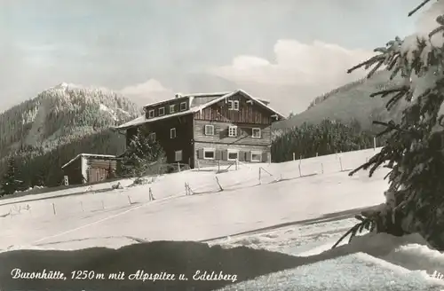 Berghütte: Buronhütte mit Alpspitze und Edelsberg ngl 104.212