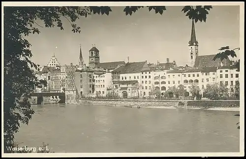 Wasserburg am Inn Blick zur Stadt gl1950 138.252