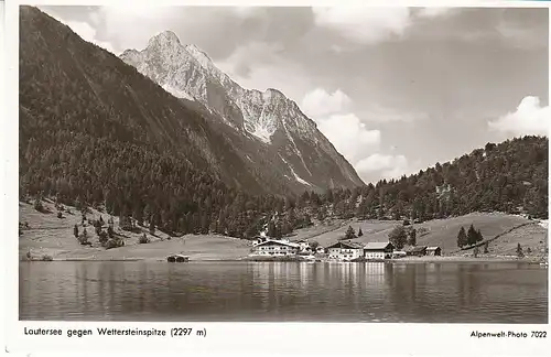 Lautersee gegen Wettersteinspitze bei Mittenwald ngl C7347