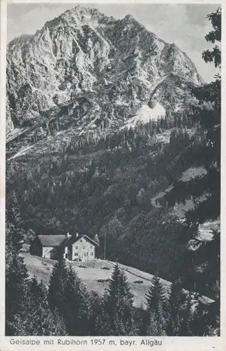 Berghütte: Geisalpe mit Rubihorn gl1943 104.289