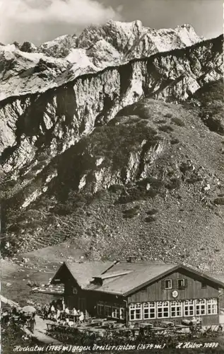 Berghütte: Hochalm gegen Dreitorspitze gl1954 104.302
