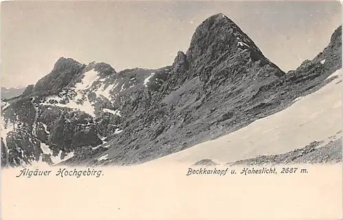 Allgäuer Hochgebirg Bockkarkopf und Hoheslicht ngl 144.222