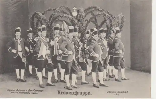 München - Schäfflertanz 1907 Kronengruppe ngl 216.341