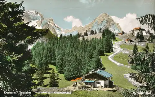 Berghütte: Kreuzalm Zugspitze Waxenstein Kreuzeckhaus ngl 104.382