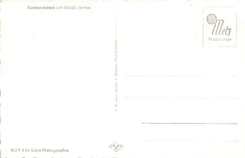 Kocherstetten mit Schloss Stetten ngl 141.758