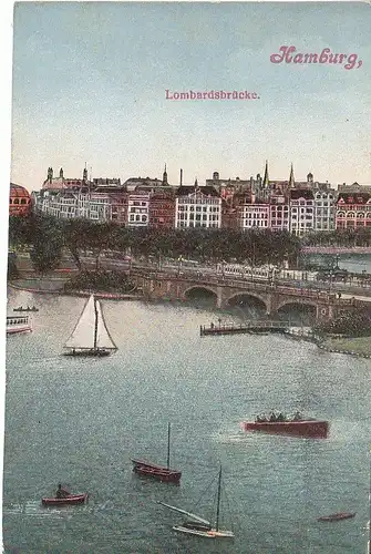Hamburg Lombardsbrücke Panorama ngl C7824