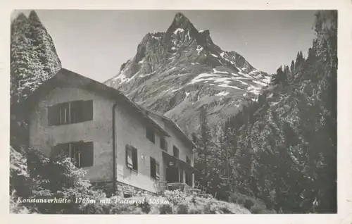 Berghütte: Konstanzerhütte mit Patteriol gl1950 104.394