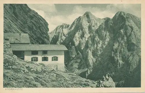 Berghütte: Knorrhütte mit dem Hochwanner ngl 104.398