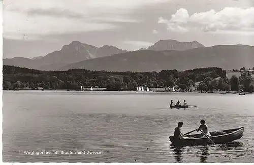 Waginger See mit Staufen und Zwiesel gl1962 C7874