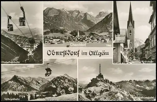 Oberstdorf Teilansichten Mehrbildkarte glca.1950 137.135