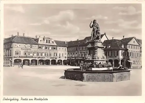 Ludwigsburg Partie am Marktplatz gl1956 141.604