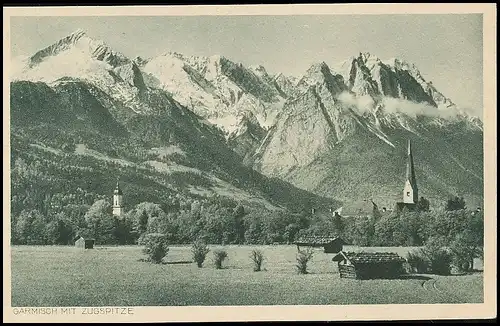 Garmisch mit Alpspitze und Zugspitze ngl 137.181