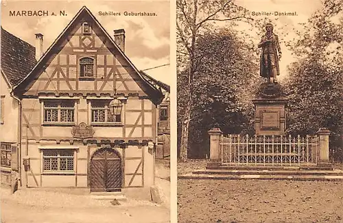 Marbach am Neckar Schillers Geburtshaus und Schiller-Denkmal ngl 141.620