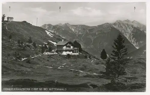 Berghütte: Hoher Kranzberg bei Mittenwald Kranzberghaus ngl 104.422