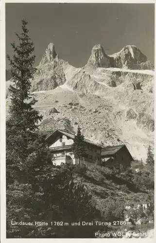 Berghütte: Lindauer Hütte und Drei Türme glca.1940 104.437