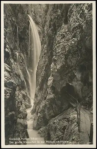 Garmisch-Partenkirchen Wasserfall in der Höllenbach-Klamm gl1939 137.257