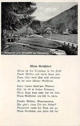 Neuenbürg im Schwarzwald Wirtschaft zum Grösseltal glca.1935 140.470