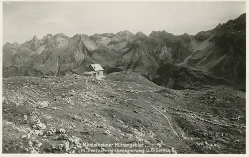 Berghütte: Mindelheimer Hüttengebiet Heilbronnerweg Biberkopf gl1937 104.458