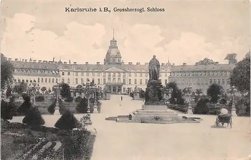 Karlsruhe Großherzogliches Schloss feldpgl1916 140.500