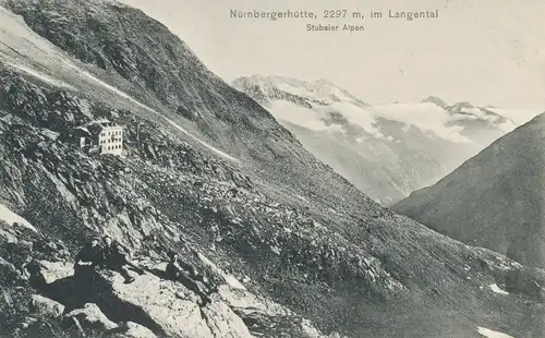 Berghütte: Nürnbergerhütte im Langental Stubaier Alpen ngl 104.501