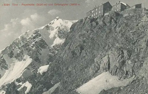 Berghütte: Payerhütte und Ortlergipfel ngl 104.544