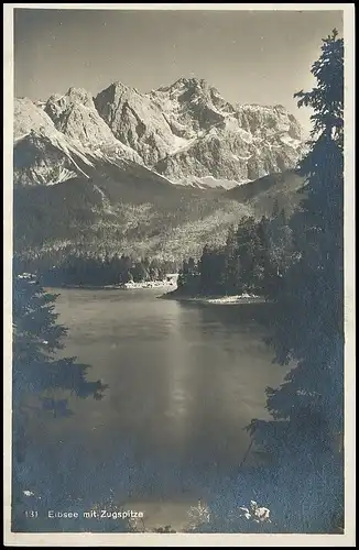 Eibsee mit Zugspitze gl1927 137.206