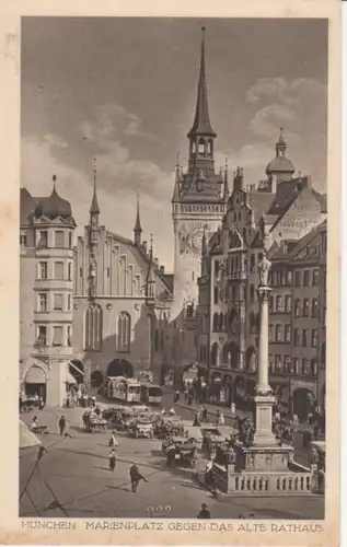 München - Marienplatz mit Rathaus ngl 216.261