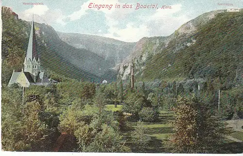 Eingang in das Bodetal/Harz gl1908? C8016