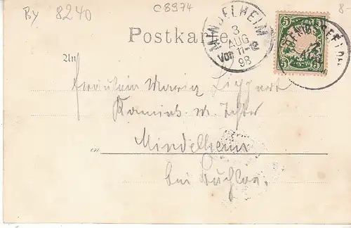 Gruss vom Königssee Malerwinkel gl1898 C8974