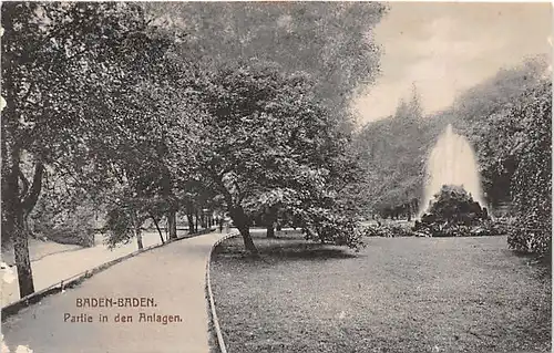 Baden-Baden Partie in den Anlagen gl1926 140.722