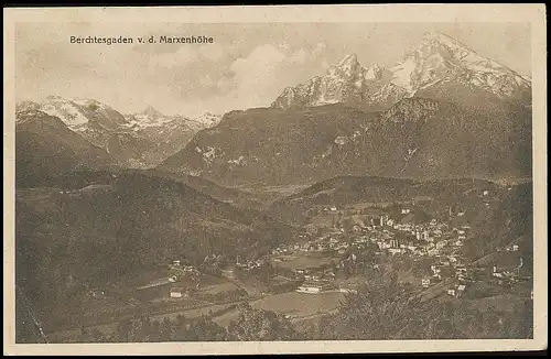 Berchtesgaden von der Marxenhöhe gesehen gl1924 137.552