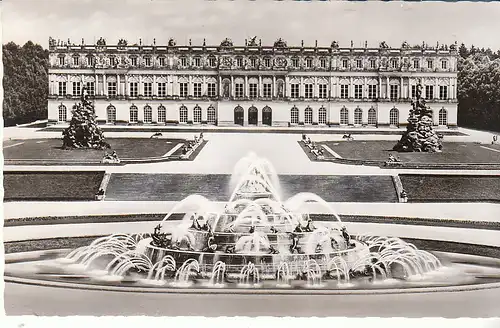 Kgl. Schloss Herrenchiemsee mit Wasserspielen gl1963 C7578