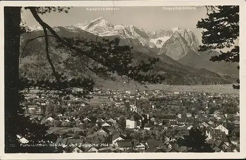 Partenkirchen Panorama gl1936 137.333