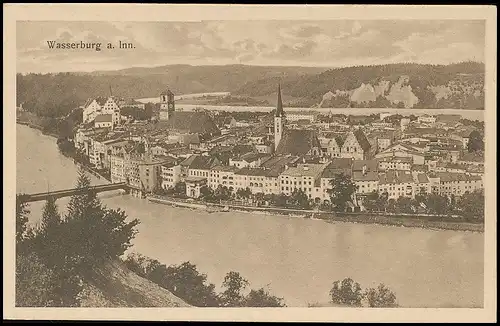 Wasserburg am Inn Stadtpanorama ngl 138.243