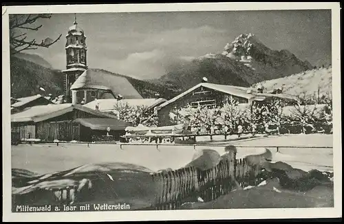 Mittenwald Teilansicht mit Wetterstein ngl 138.843