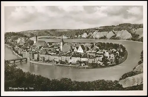 Wasserburg am Inn Stadtpanorama ngl 138.244