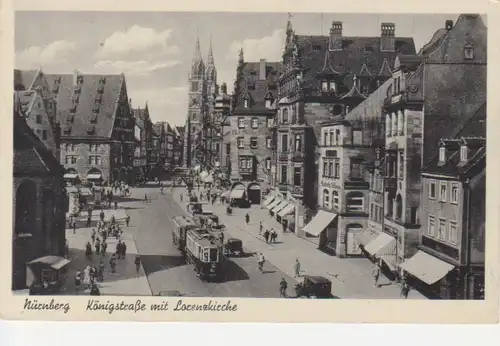 Nürnberg Königstraße mit Lorenzkirche bahnpgl1939 217.087